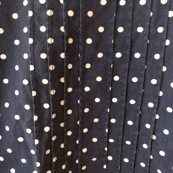 NWOT GYMBOREE GIRL'S 100% COTTON NAVY AND WHITE POLKA DOT DRESS SIZE 7 - Picture 3 of 5